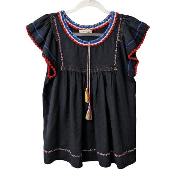 Ulla Johnson Katya Top in Midnight - Picture 5 of 16